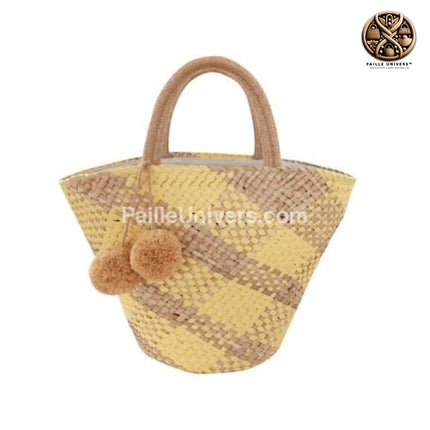 Sac Osier Plage Jaune En