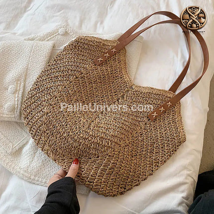 Sac Raphia Chic Marron Sac Raphia