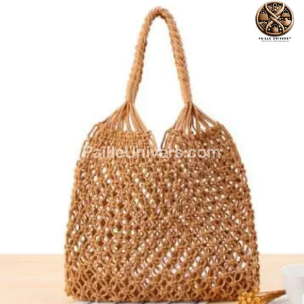 Sac Raphia Tressé Marron Sac Raphia