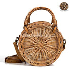 Sac Rond En Paille Anse Osier