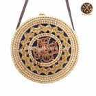 Sac Rond En Paille Tressage Circulaire