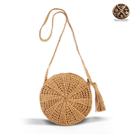 Sac Rond Macramé Paille