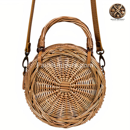 Sac Rond Osier Naturel