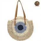 Sac Rond Paille De Plage