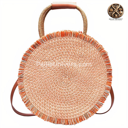 Sac Rond Paille Plage Soleil