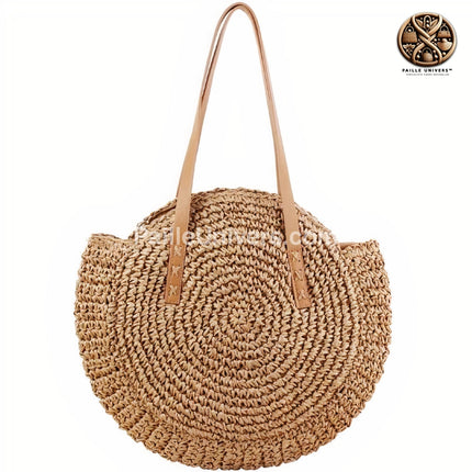 Sac Rond Paille Tendance