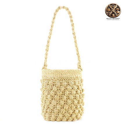 Sacoche Raphia Ronde Beige Sac Raphia