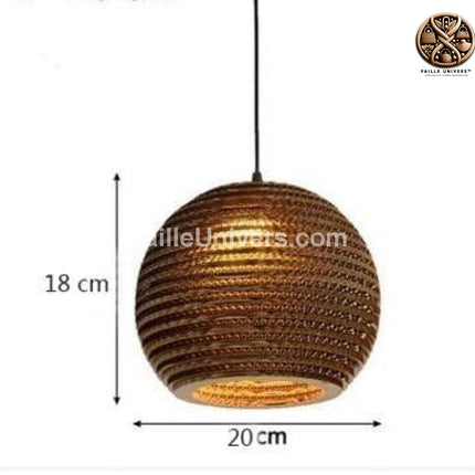 Suspension Bambou Bois Exotique Petit Luminaire