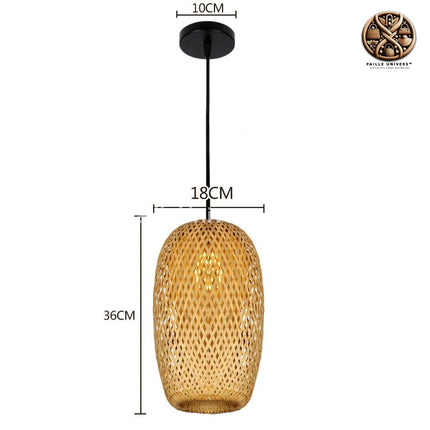 Suspension Bambou Cuisine Noir Suspensions