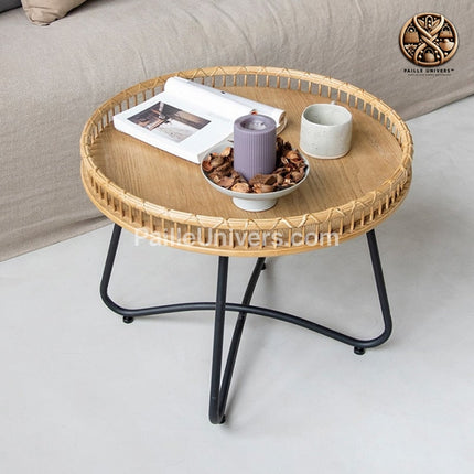 Table Basse Osier Ronde Grande